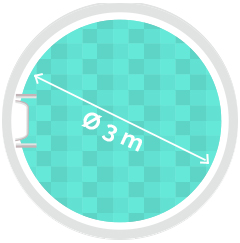 Ersatzhülle Rundpool ø3,00m 